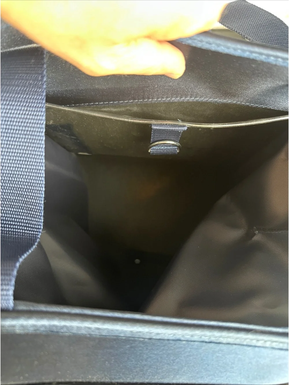 Hermes Voyage en Terre d’Etoiles Sherpa Backpack Navy Nylon